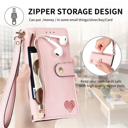 For Motorola Moto G75 5G Case RFID Blocking Zipper Pocket Leather Wallet Phone Cover