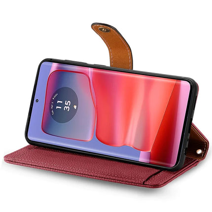 For Motorola Moto G75 5G Case RFID Blocking Zipper Pocket Leather Wallet Phone Cover