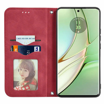 For Motorola Moto G75 5G Case Skin Touch Feeling Leather Card Holder Phone Cover Magnetic Absorption