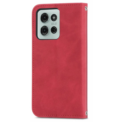For Motorola Moto G75 5G Case Skin Touch Feeling Leather Card Holder Phone Cover Magnetic Absorption