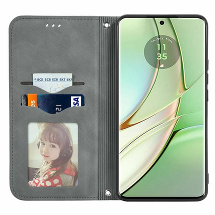 For Motorola Moto G75 5G Case Skin Touch Feeling Leather Card Holder Phone Cover Magnetic Absorption