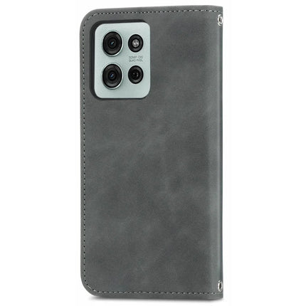 For Motorola Moto G75 5G Case Skin Touch Feeling Leather Card Holder Phone Cover Magnetic Absorption