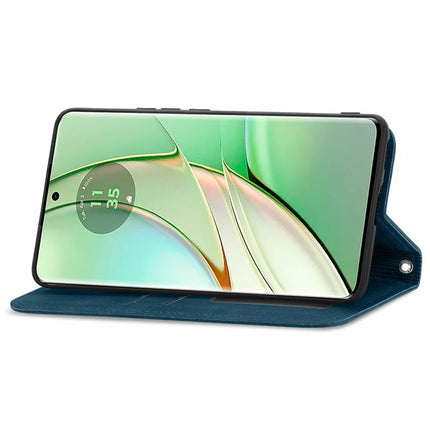 For Motorola Moto G75 5G Case Skin Touch Feeling Leather Card Holder Phone Cover Magnetic Absorption
