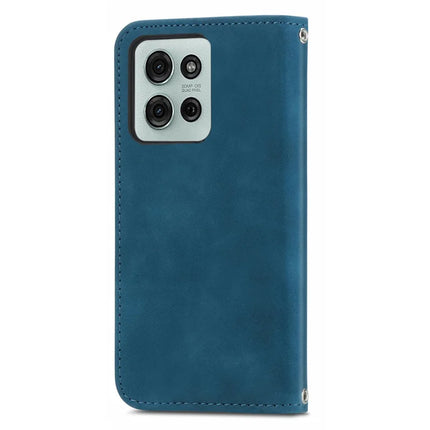 For Motorola Moto G75 5G Case Skin Touch Feeling Leather Card Holder Phone Cover Magnetic Absorption