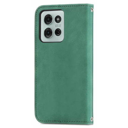 For Motorola Moto G75 5G Case Skin Touch Feeling Leather Card Holder Phone Cover Magnetic Absorption