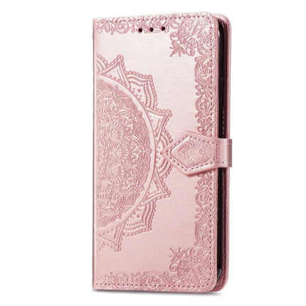 For Motorola Moto G75 5G Wallet Case Mandala Flower Leather Phone Cover Stand View