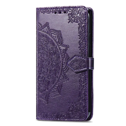 For Motorola Moto G75 5G Wallet Case Mandala Flower Leather Phone Cover Stand View