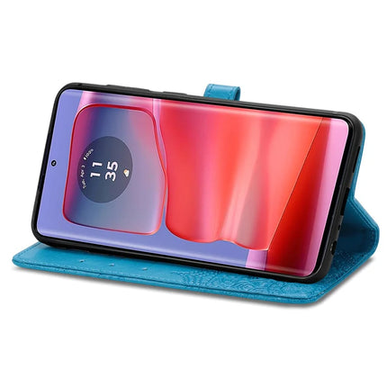 For Motorola Moto G75 5G Wallet Case Mandala Flower Leather Phone Cover Stand View