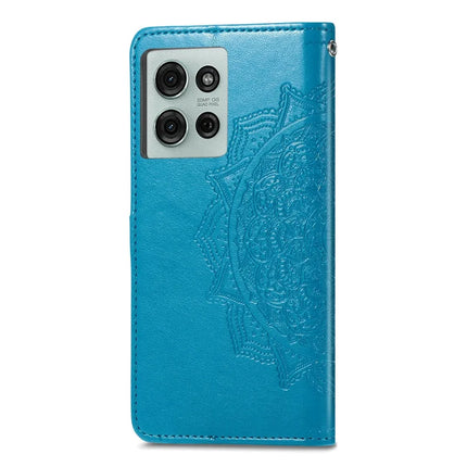 For Motorola Moto G75 5G Wallet Case Mandala Flower Leather Phone Cover Stand View