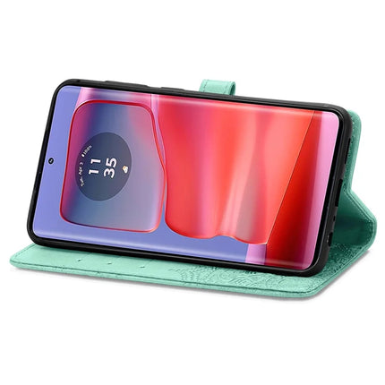 For Motorola Moto G75 5G Wallet Case Mandala Flower Leather Phone Cover Stand View