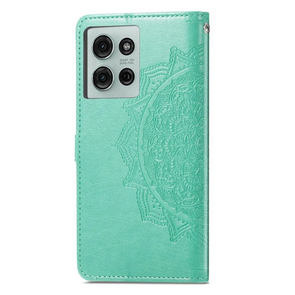 For Motorola Moto G75 5G Wallet Case Mandala Flower Leather Phone Cover Stand View