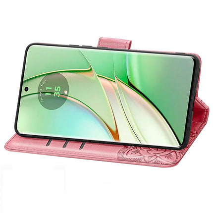 For Motorola Moto G75 5G Case PU Leather Wallet Phone Cover Butterfly Pattern