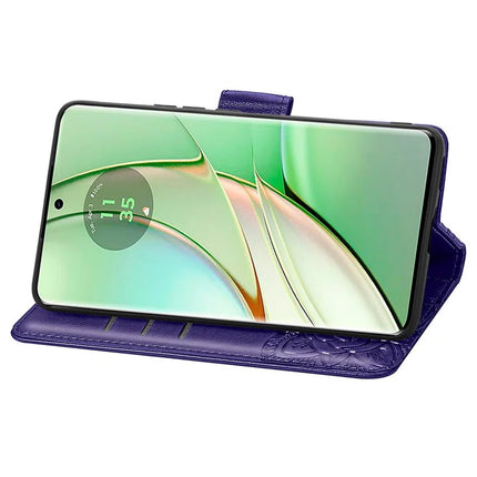 For Motorola Moto G75 5G Case PU Leather Wallet Phone Cover Butterfly Pattern