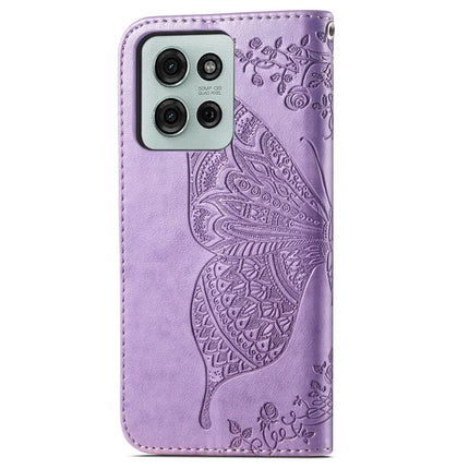 For Motorola Moto G75 5G Case PU Leather Wallet Phone Cover Butterfly Pattern