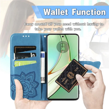 For Motorola Moto G75 5G Case PU Leather Wallet Phone Cover Butterfly Pattern