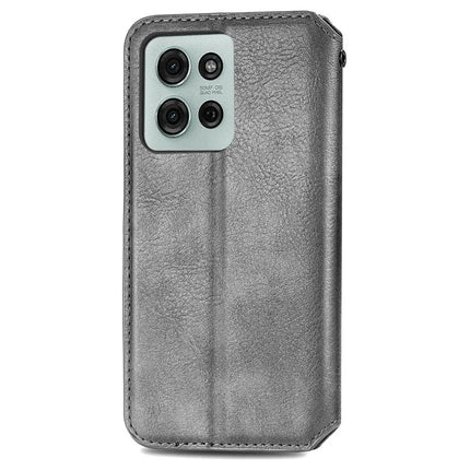 For Motorola Moto G75 5G PU Leather Case Rhombus Imprint Wallet Stand Phone Cover