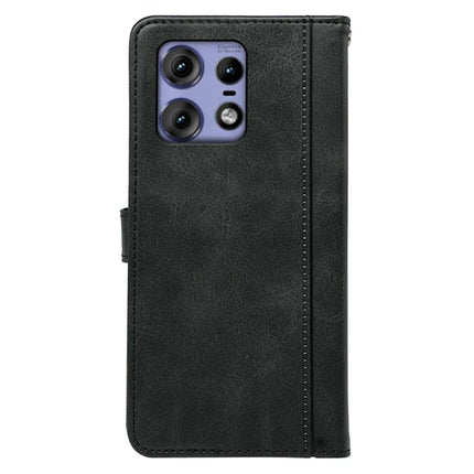 For Motorola Edge 50 Pro 5G Case Calf Texture Leather Stand Book Style Phone Cover