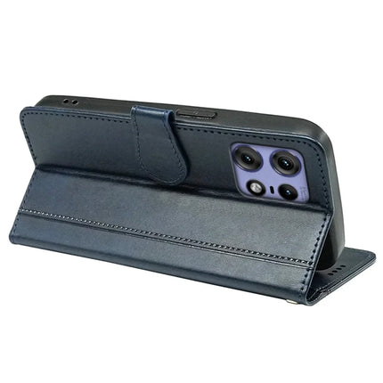 For Motorola Edge 50 Pro 5G Case Calf Texture Leather Stand Book Style Phone Cover