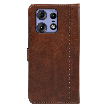 For Motorola Edge 50 Pro 5G Case Calf Texture Leather Stand Book Style Phone Cover