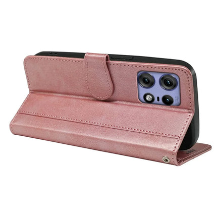 For Motorola Edge 50 Pro 5G Case Calf Texture Leather Stand Book Style Phone Cover
