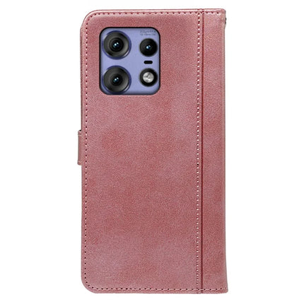 For Motorola Edge 50 Pro 5G Case Calf Texture Leather Stand Book Style Phone Cover