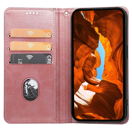 For Samsung Galaxy A16 5G  /  4G Case Hidden Magnetic Closure Calf Texture Leather Phone Cover
