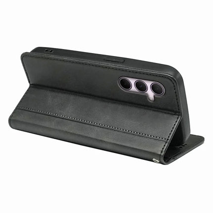 For Samsung Galaxy A16 5G  /  4G Case Hidden Magnetic Closure Calf Texture Leather Phone Cover