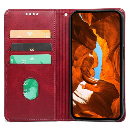 For Samsung Galaxy A16 5G  /  4G Case Hidden Magnetic Closure Calf Texture Leather Phone Cover