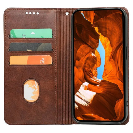 For Samsung Galaxy A16 5G  /  4G Case Hidden Magnetic Closure Calf Texture Leather Phone Cover