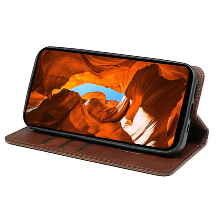 For Samsung Galaxy A16 5G  /  4G Case Hidden Magnetic Closure Calf Texture Leather Phone Cover