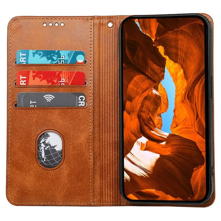 For Samsung Galaxy A16 5G  /  4G Case Hidden Magnetic Closure Calf Texture Leather Phone Cover