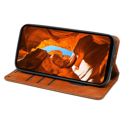 For Samsung Galaxy A16 5G  /  4G Case Hidden Magnetic Closure Calf Texture Leather Phone Cover