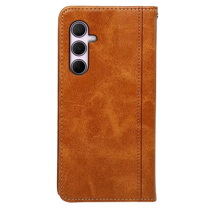 For Samsung Galaxy A16 5G  /  4G Case Hidden Magnetic Closure Calf Texture Leather Phone Cover