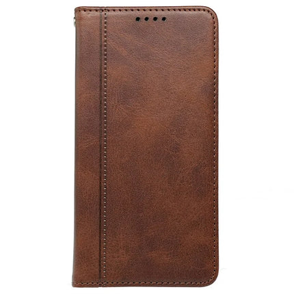For Motorola Edge 50 Pro 5G Case Hidden Magnetic Closure Calf Texture Leather Phone Cover