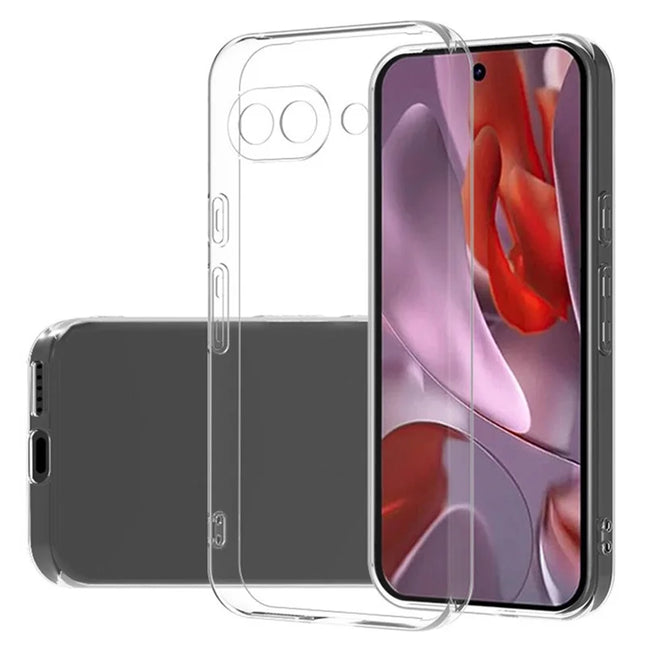 For Google Pixel 9a Clear Phone Case Ultra-Thin Flexible TPU Back Cover