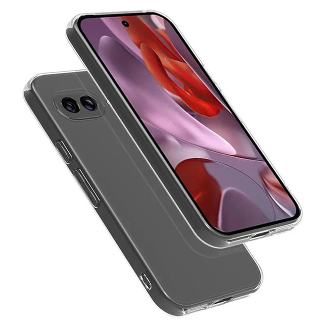 For Google Pixel 9a Clear Phone Case Ultra-Thin Flexible TPU Back Cover