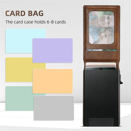 SUTENI H19 For iPhone 16 Pro Max Magnetic Case Waxy Texture Card Slots Leather Back Phone Cover