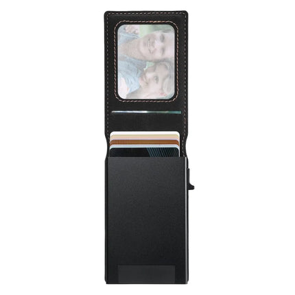 SUTENI H19 For iPhone 16 Pro Max Magnetic Case Card Holder Kickstand Litchi Texture Leather Back Cover