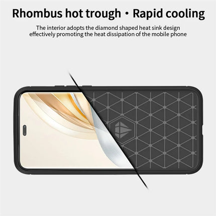 MOFI JK TPU Series-1 For Honor X60 Pro 5G Case Carbon Fiber Texture TPU Soft Phone Cover