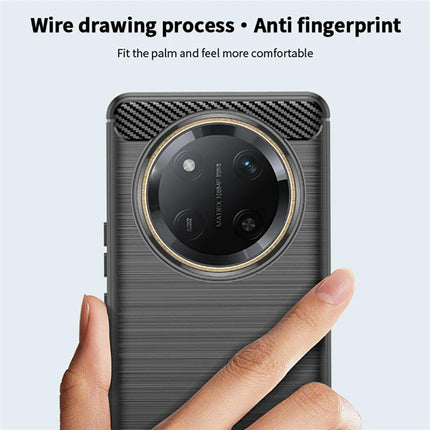 MOFI JK TPU Series-1 For Honor X60 Pro 5G Case Carbon Fiber Texture TPU Soft Phone Cover