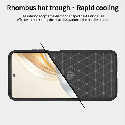 MOFI JK TPU Series-1 For Honor X60 5G Case Carbon Fiber Texture TPU Soft Phone Cover