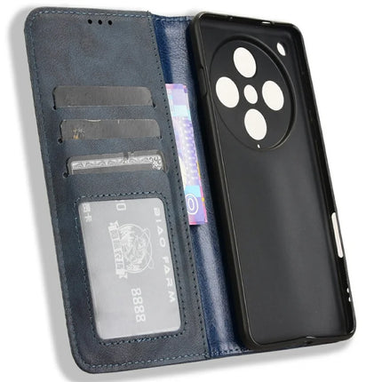For Oppo Find X8 Pro 5G Leather Case Wallet Stand Retro Texture Phone Cover