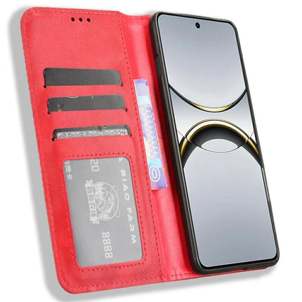For Oppo Find X8 Pro 5G Leather Case Wallet Stand Retro Texture Phone Cover