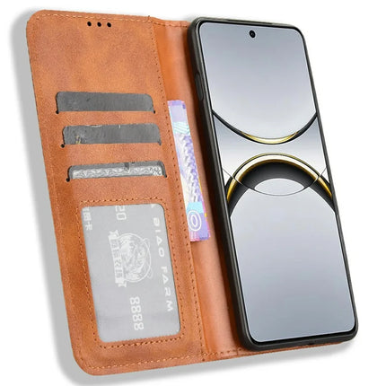 For Oppo Find X8 Pro 5G Leather Case Wallet Stand Retro Texture Phone Cover