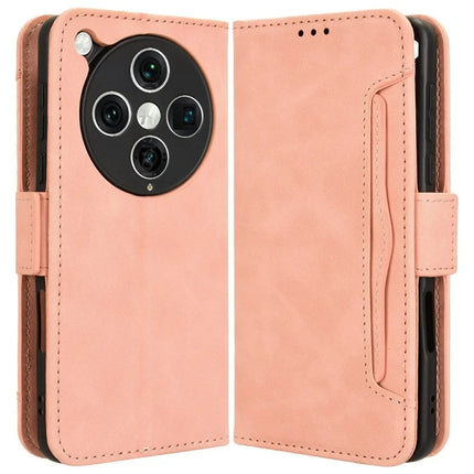 For Oppo Find X8 Pro 5G Leather Case Phone Wallet Cover with Multiple Card Slots - Pink