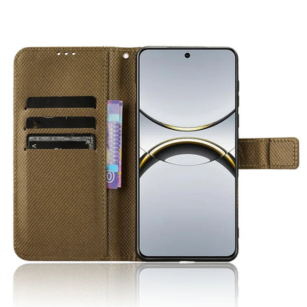 For Oppo Find X8 Pro 5G Case PU Leather Diamond Texture Wallet Phone Cover