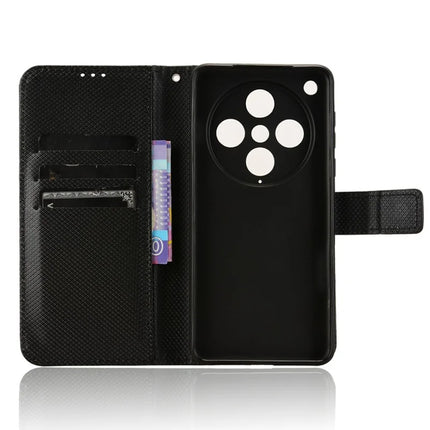 For Oppo Find X8 Pro 5G Case PU Leather Diamond Texture Wallet Phone Cover