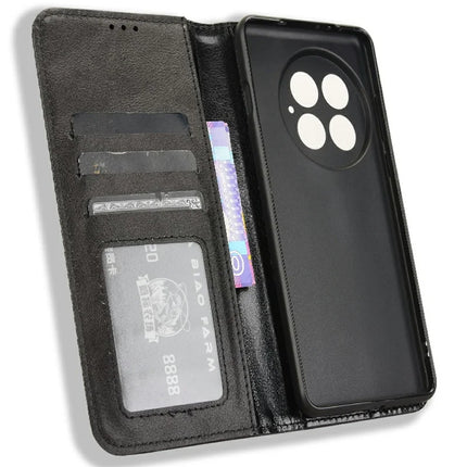 For OnePlus 13 Leather Case Wallet Stand Retro Texture Phone Cover