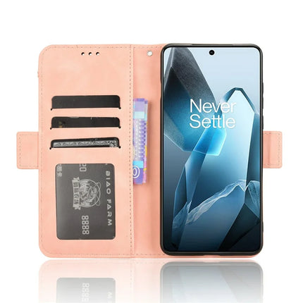 For OnePlus 13 Leather Case Phone Wallet Cover with Multiple Card Slots