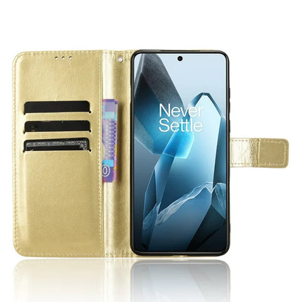 For OnePlus 13 Case Crazy Horse Texture PU Leather Phone Wallet Cover